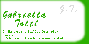 gabriella toltl business card